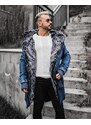 Fashionformen Riflová pánská zimní bunda parka modrá OJ Denim