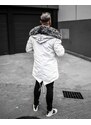 Fashionformen Stylová pánská zimní bunda parka bílá OJ Legend