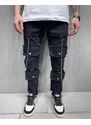 Fashionformen Černé pánské džíny 2Y Premium Follow
