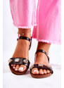 Kesi Klasické dámské sandály s ozdobami černe Harrie