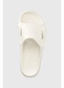 Pantofle Tommy Jeans Flatform Archive dámské, bílá barva