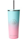 Nerezový termohrnek - pohár, 710 ml, Neon Kactus, tyrkysovo-růžový