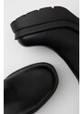 Boty s gumou Guess Vaneta dámské, černá barva, na podpatku