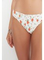 Trendyol Crispy Floral Patterned Gype Low Waist Bikini Bottom