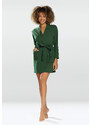 DKaren Housecoat Pola Green