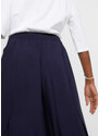 bonprix Kalhoty Culotte s gumovým průvlekem v pase, k lýtkům Modrá