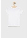 Dětské bavlněné tričko Calvin Klein Jeans bílá barva