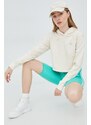 Bavlněná mikina adidas Originals HD2774 dámská, béžová barva, s aplikací