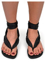 Ahinsa shoes Dámské barefoot sandály s šátkem