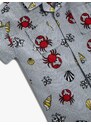 Koton Crab Print Short Sleeve Shirt With Pocket. Cotton Cotton