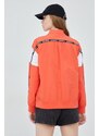 Bunda Superdry dámská, oranžová barva, přechodná, oversize