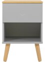 Matně šedý lakovaný noční stolek Tenzo Dot 40 x 43 cm