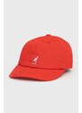 Bavlněná čepice Kangol červená barva, s aplikací, K5165HT.CG637-CG637