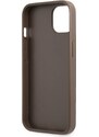 Ochranný kryt pro iPhone 13 - Guess, 4G Stripe Back Brown