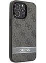 Ochranný kryt pro iPhone 13 Pro - Guess, 4G Stripe Back Gray