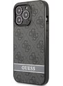 Ochranný kryt pro iPhone 13 Pro MAX - Guess, 4G Stripe Gray