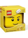 Lego Žlutý úložný box ve tvaru hlavy LEGO Boy 24 cm