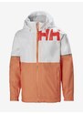 Bílo-meruňková holčičí lehká bunda HELLY HANSEN - Holky