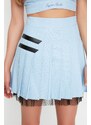 Trendyol X Sagaza Studio Light Blue Skirt With Tulle Detail