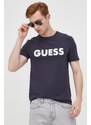 Tričko Guess tmavomodrá barva, s potiskem