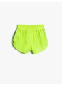 Koton Mini Shorts with Ribbon Detail and Elastic Waist