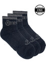 Ponožky Meatfly Middle Triple pack, černá