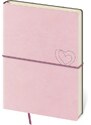 Helma 365, s.r.o. Notes - Zápisník-FLEXIO Light Rose-tečkovaný L růžová 2024 BFO425-3-24