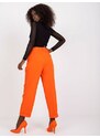 Oranžové elegantní kalhoty