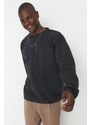 Trendyol Anthracite Crew Neck Oversize Fit Knitwear Sweater