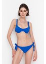 Trendyol Sax-textured Underwire Bikini Top