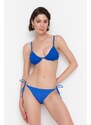 Trendyol Blue Gimped Regular Bikini Bottom