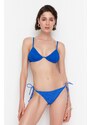 Trendyol Blue Gimped Regular Bikini Bottom