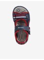 Červeno-modré klučičí sandály Geox Maratea - Kluci