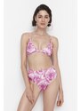 Trendyol Bikini Bottom - Pink - Tie-dye print