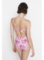 Trendyol Bikini Bottom - Pink - Tie-dye print