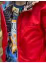 Chlapecká oboustranná šusťáková bunda GUESS červená CITY SCENE