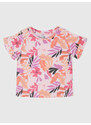GAP Dětské květované tričko Růžová