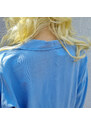 Dolce Moda Dámské tencelové šaty / košile 0105- modré