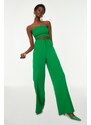 Zelené široké kalhoty Trendyol - Dámské