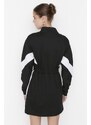 Trendyol Black Color Block A-line Knitted Dress