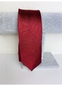 Webmoda Pánská bordó saténová úzká kravata