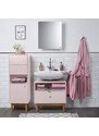 Růžová lakovaná skříňka pod umyvadlo Tom Tailor Color Bath 45 x 65,5 cm