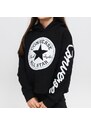 Converse chuck patch cropped hoodie BLACK