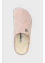 Dětské vlněné pantofle Birkenstock růžová barva