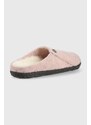 Dětské vlněné pantofle Birkenstock růžová barva
