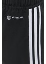 Tréninkové šortky adidas Performance Condivo 22 dámské, černá barva, s aplikací, high waist