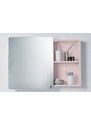 Růžová lakovaná koupelnová zrcadlová skříňka Tom Tailor Color Bath 58 x 80 cm