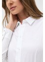 Košile Guess CATE dámská, bílá barva, slim, s klasickým límcem, W2YH41 WAF10