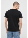 Bavlněné tričko Unfair Athletics černá barva, s aplikací