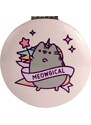 Kapesní zrcátko v kovovém pouzdře s kočkou Pusheen